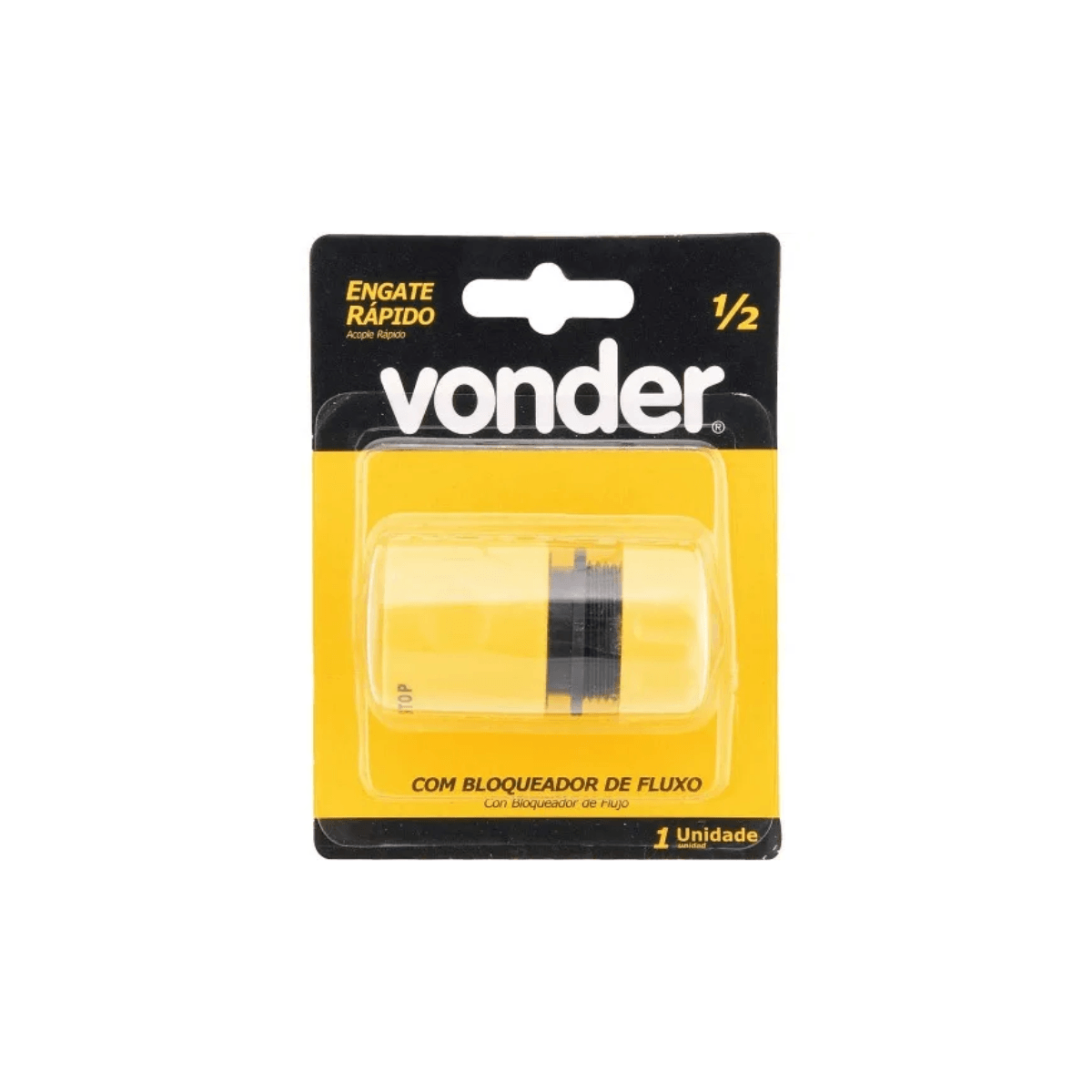 Engate Rápido Manual para Mangueira 1/2 com Bloqueador Vonder